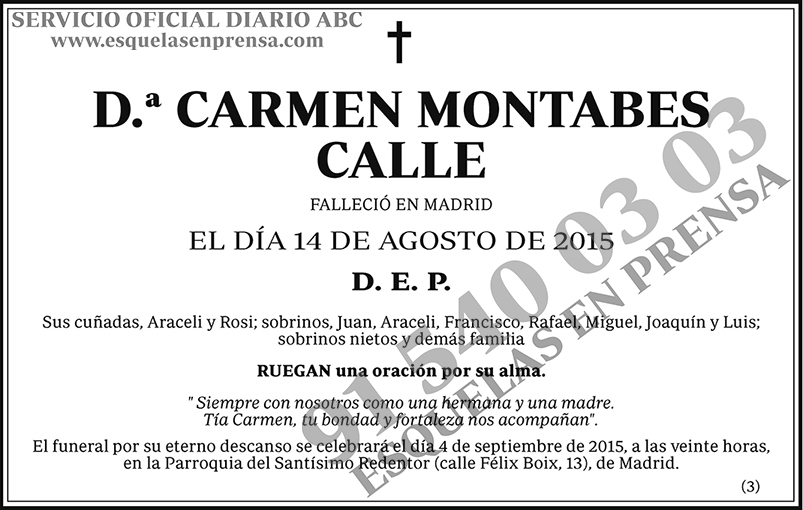 Carmen Montabes Calle